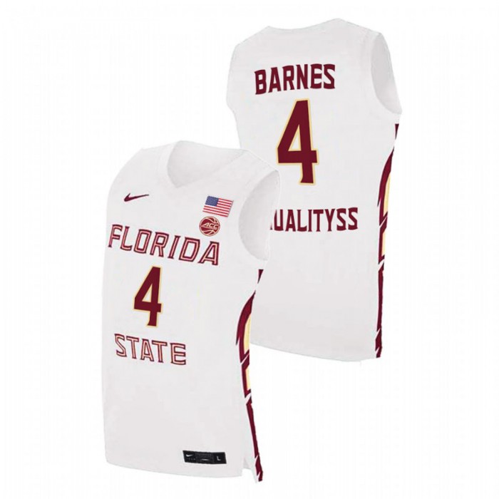 Florida State Seminoles Scottie Barnes Basketball Swingman Jersey White For Men