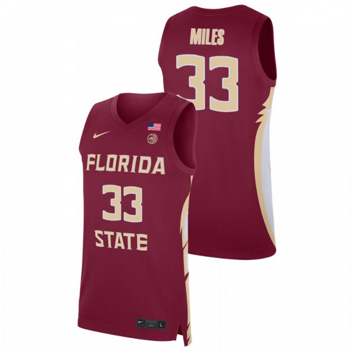 Florida State Seminoles Will Miles Basketball Replica Jersey Red For Men