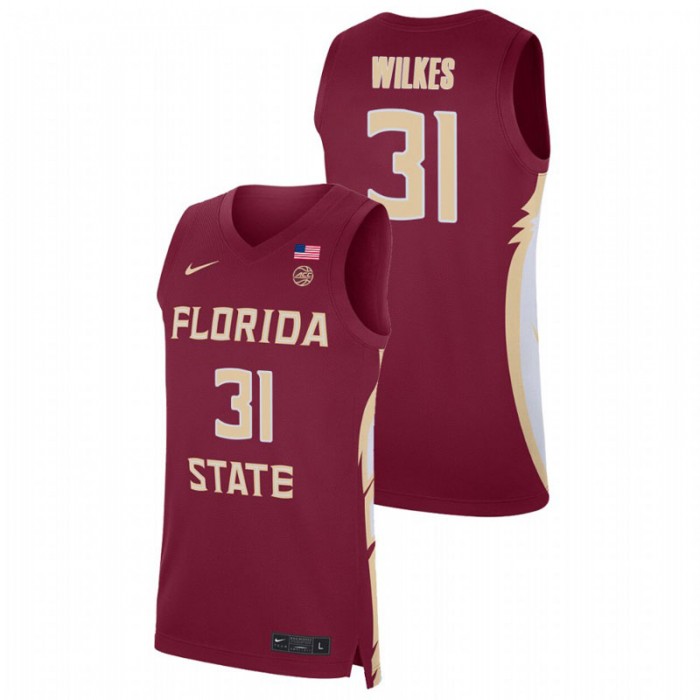 Florida State Seminoles Wyatt Wilkes Basketball Replica Jersey Red For Men