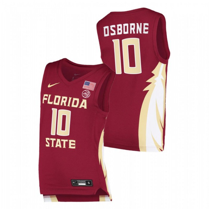 Florida State Seminoles Malik Osborne Jersey College Basketball Garnet Replica Men