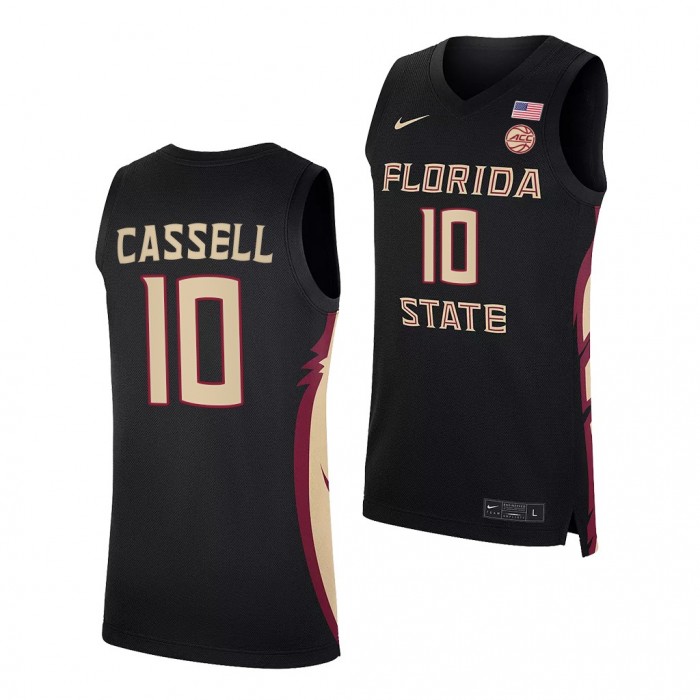 Florida State Seminoles Sam Cassell #10 Black College Basketball Uniform NBA Alumni Jersey