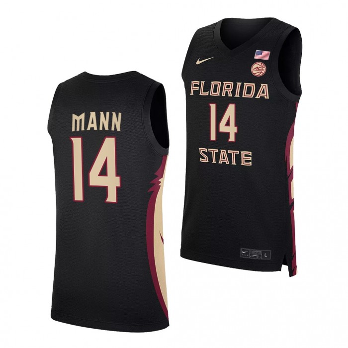 Florida State Seminoles Terance Mann #14 Black College Basketball Uniform NBA Alumni Jersey