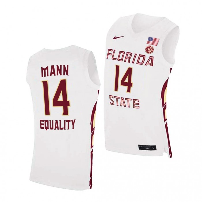 Florida State Seminoles Terance Mann #14 White Replica Jersey College Basketball