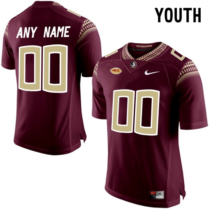 Youth Florida State Seminoles #00 Red College Limited Football Customized Jersey