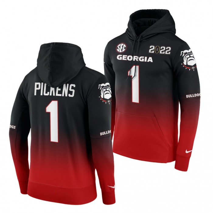 George Pickens Georgia Bulldogs College Football Playoff 2021 National Champions Black Red Hoodie