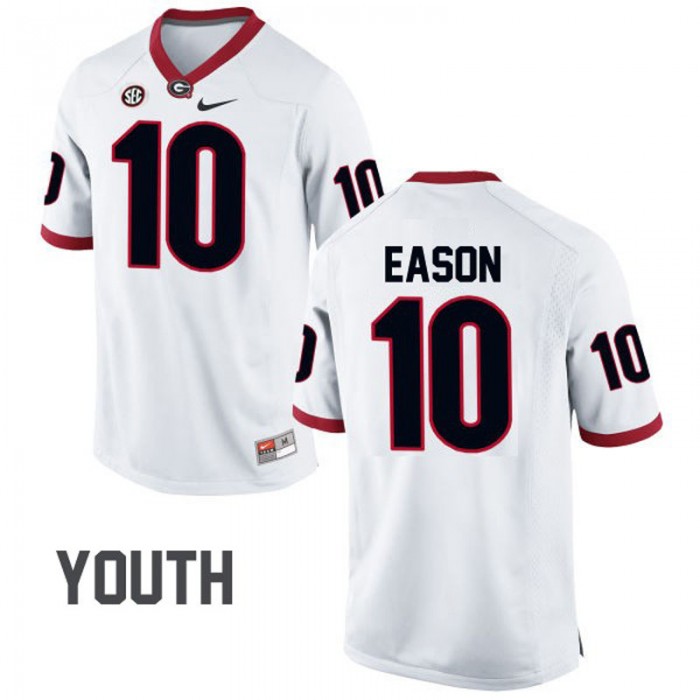 Georgia Bulldogs #10 Jacob Eason White Football Youth Jersey