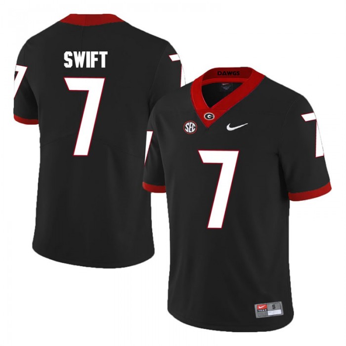 Georgia Bulldogs D'Andre Swift #7 College Football Game Jersey