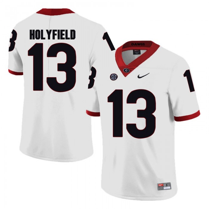 Georgia Bulldogs Elijah Holyfield #13 College Football Game Jersey