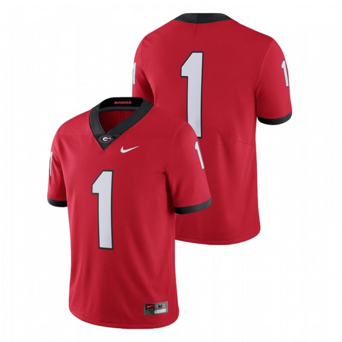 Men's Georgia Bulldogs Red Limited College Football Jersey