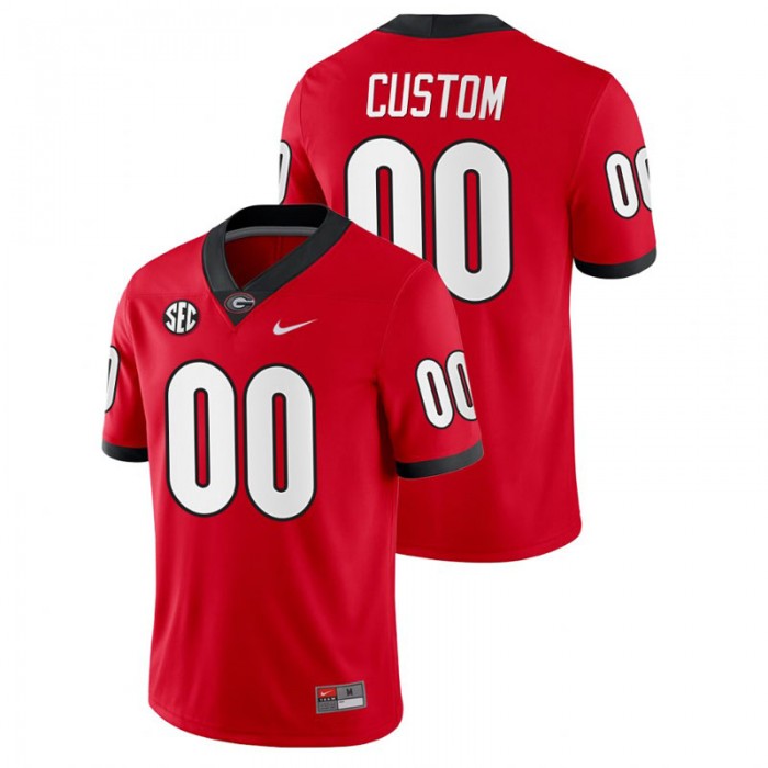 Custom Georgia Bulldogs College Football Home Game Red Jersey For Men