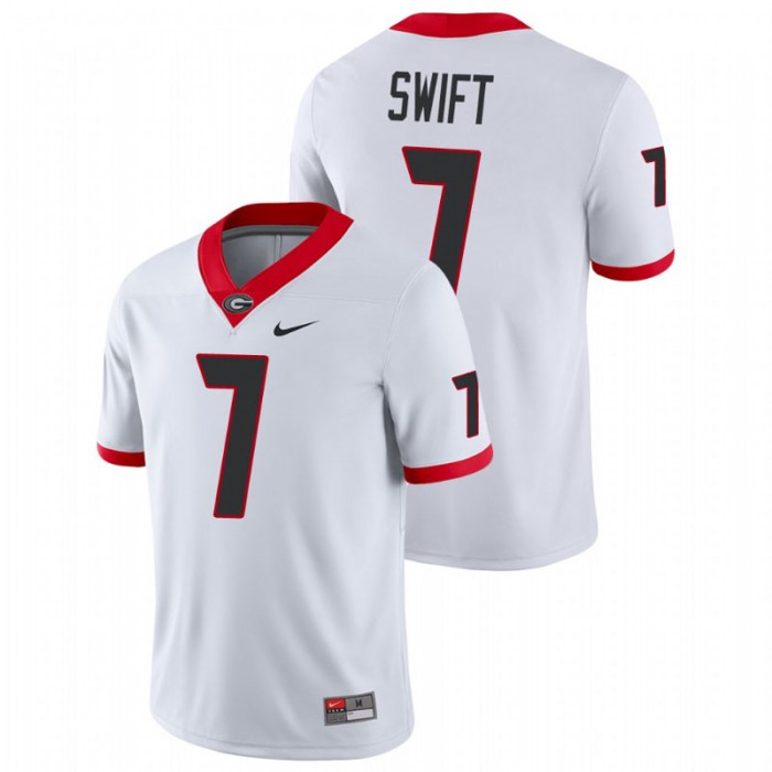 D'Andre Swift Georgia Bulldogs Game White College Football Jersey