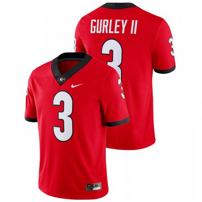 Georgia Bulldogs Todd Gurley II Game College Football Jersey For Men Red