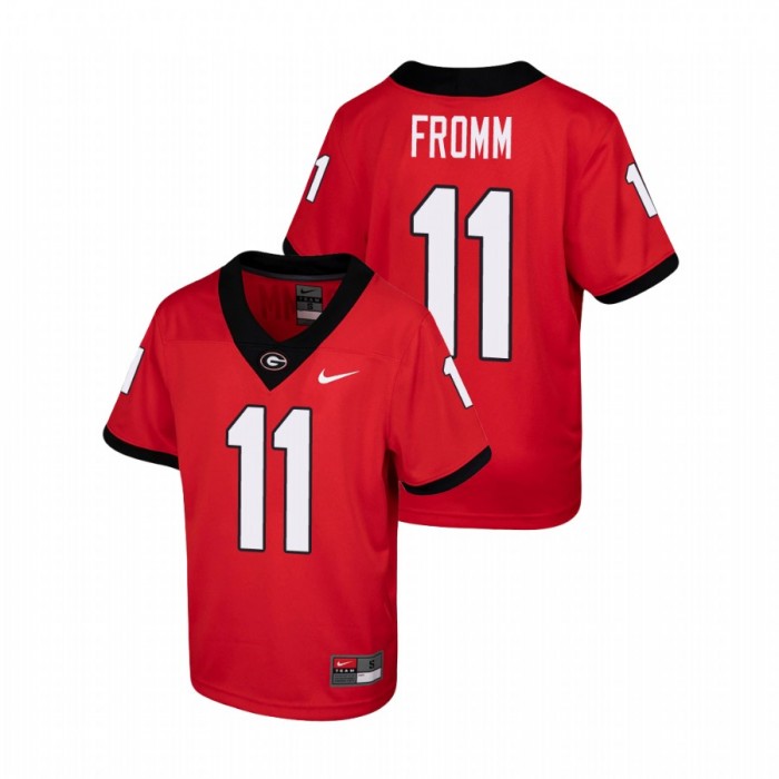 Georgia Bulldogs Jake Fromm Game Jersey Youth Red