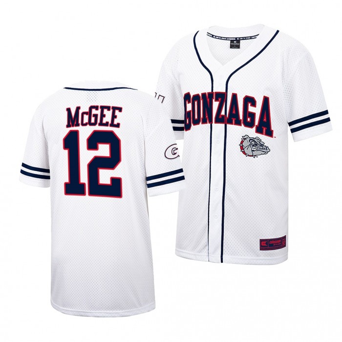 Cade McGee Gonzaga Bulldogs 2022 College Baseball Men Jersey-White