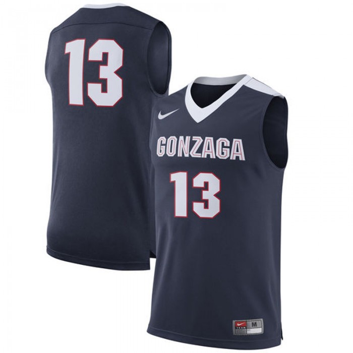 Gonzaga Bulldogs #13 Navy Basketball For Men Jersey
