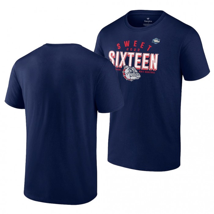 Gonzaga Bulldogs 2022 NCAA March Madness Sweet Sixteen Navy For Men Basketball Tournament T-Shirt Men