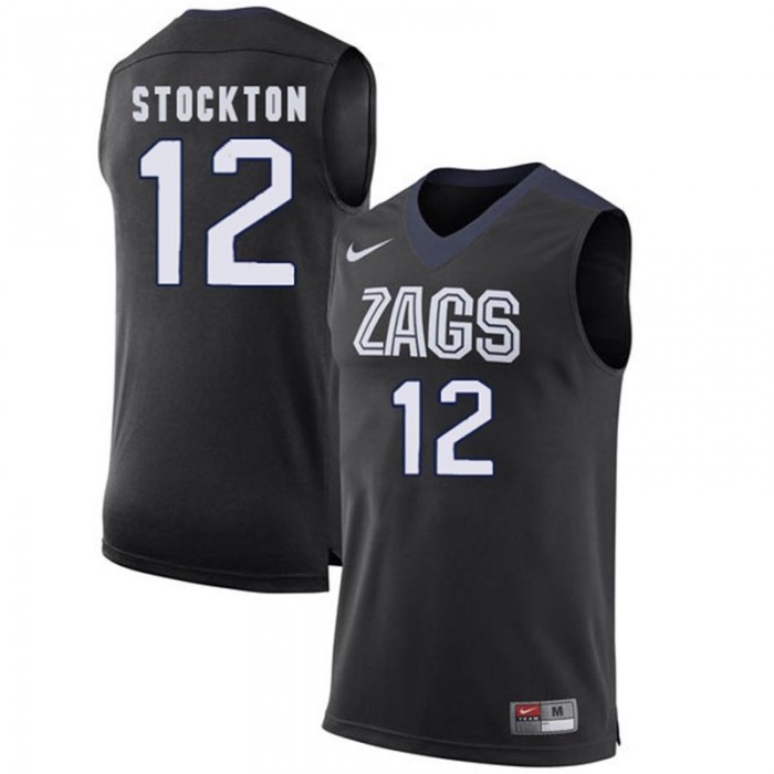 Male David Stockton Gonzaga Bulldogs Black College Basketball Limited Jersey