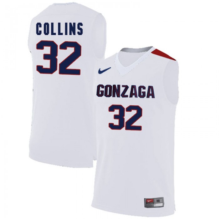 Male Zach Collins Gonzaga Bulldogs White College Basketball Limited Jersey