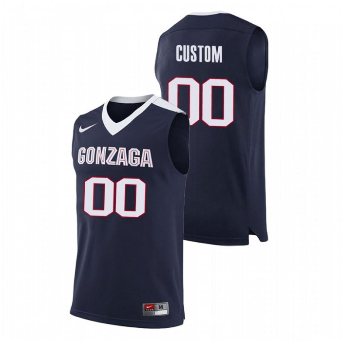 Gonzaga Bulldogs College Basketball Navy Custom Replica Jersey For Men