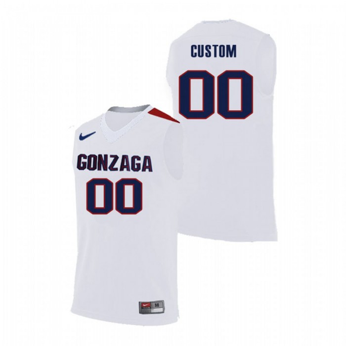 Gonzaga Bulldogs College Basketball White Custom Replica Jersey For Men