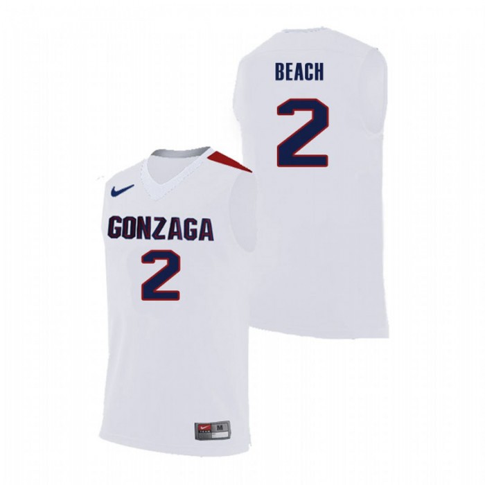 Gonzaga Bulldogs College Basketball White Jack Beach Replica Jersey For Men