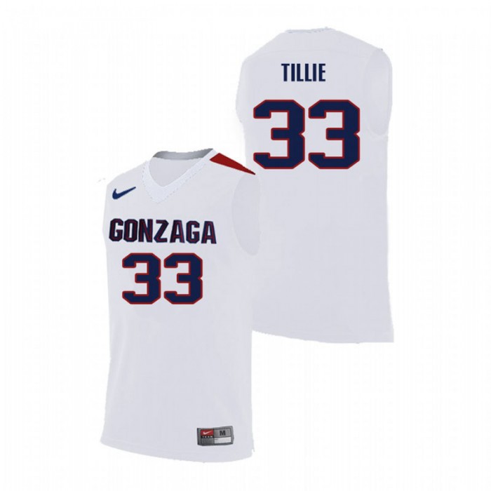 Gonzaga Bulldogs College Basketball White Killian Tillie Replica Jersey For Men