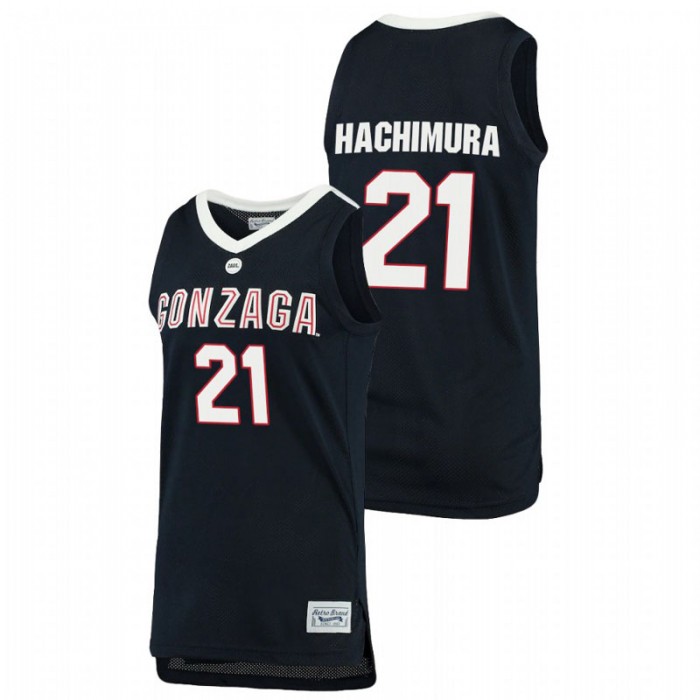 Gonzaga Bulldogs Rui Hachimura Jersey Original Retro Brand Navy Alumni Basketball For Men