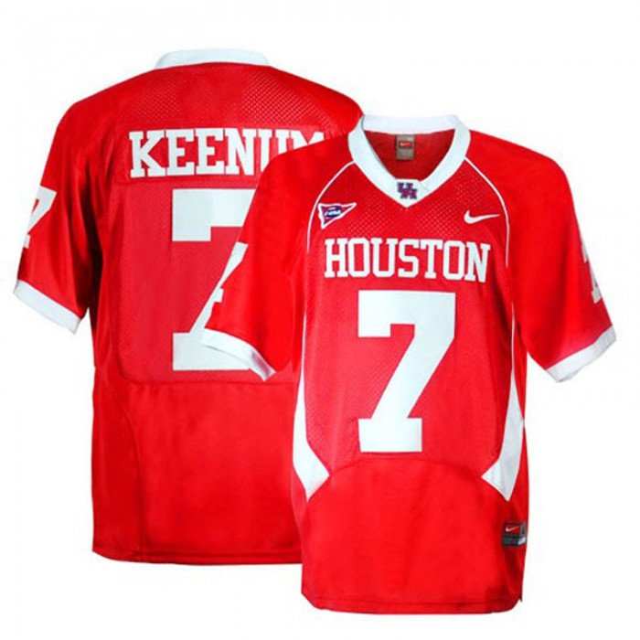Houston Cougars #7 Case Keenum Red Football Youth Jersey