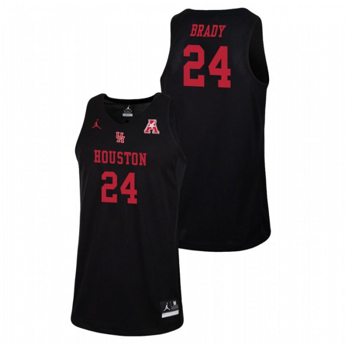 Houston Cougars College Basketball Black Breaon Brady Replica Jersey For Men