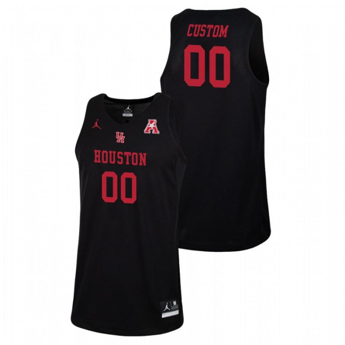 Houston Cougars College Basketball Black Custom Replica Jersey For Men