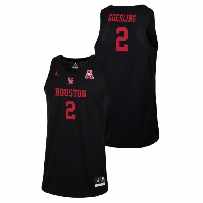 Houston Cougars College Basketball Black Landon Goesling Replica Jersey For Men