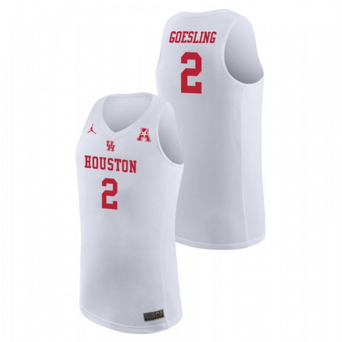 Houston Cougars College Basketball White Landon Goesling Replica Jersey For Men