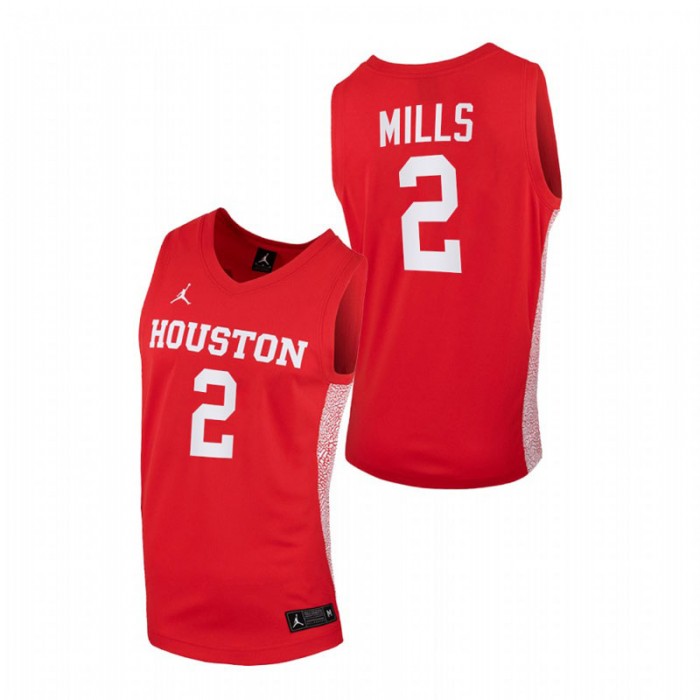 Houston Cougars Replica Caleb Mills College Basketball Jersey Red Men