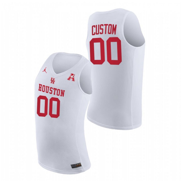 Houston Cougars Custom Home 2021 March Madness Jersey White Men