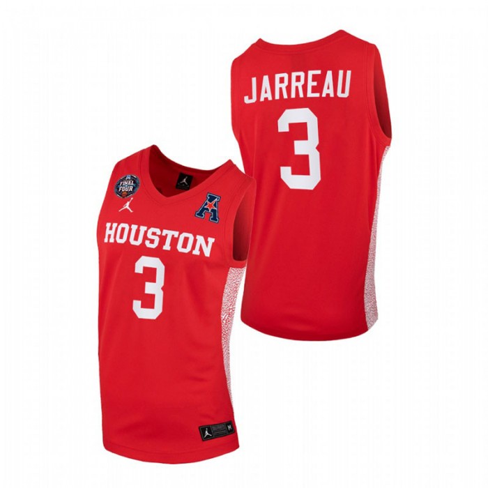 Houston Cougars DeJon Jarreau 2021 March Madness Final Four Home Jersey Scarlet Men