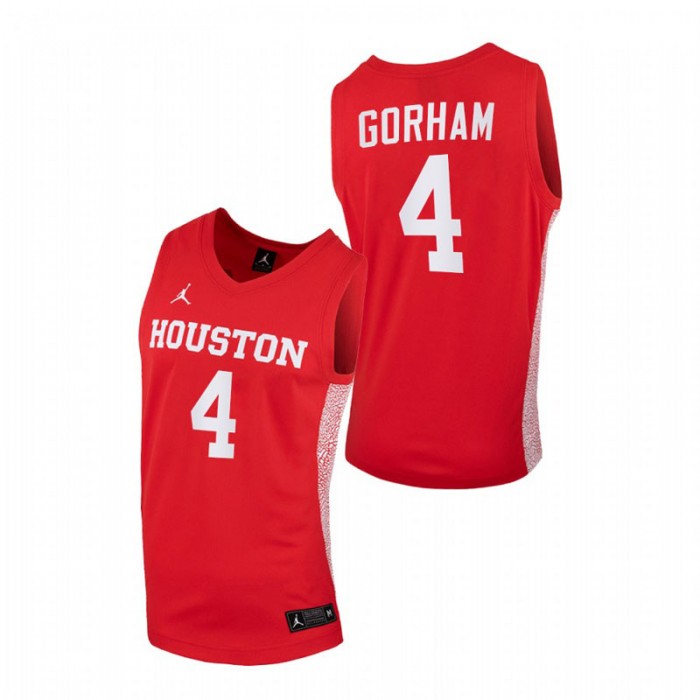 Houston Cougars Replica Justin Gorham College Basketball Jersey Red Men