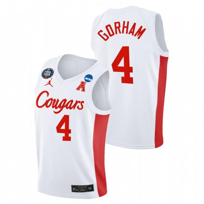 Houston Cougars Justin Gorham 2021 March Madness Final Four Classic Jersey White Men