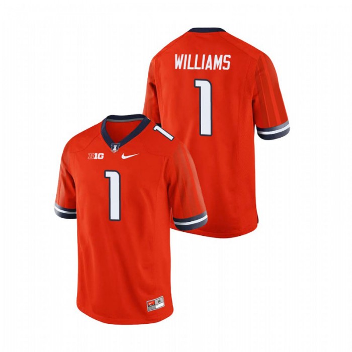 Illinois Fighting Illini Isaiah Williams College Football Jersey For Men Orange