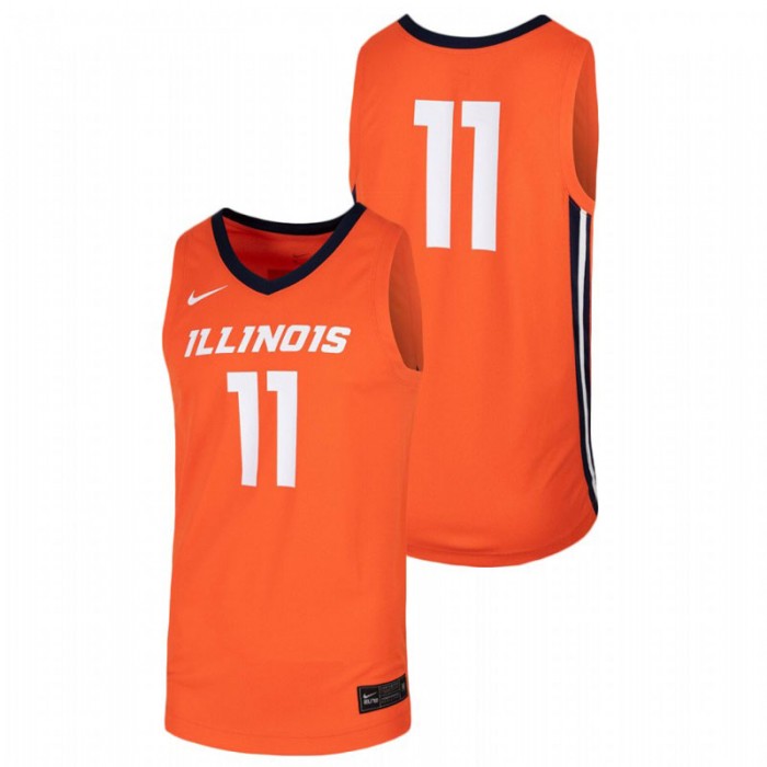 Men's Illinois Fighting Illini Orange Nike Replica Jersey