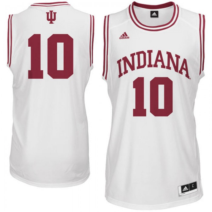 Indiana Hoosiers #10 Cream Basketball For Men Jersey