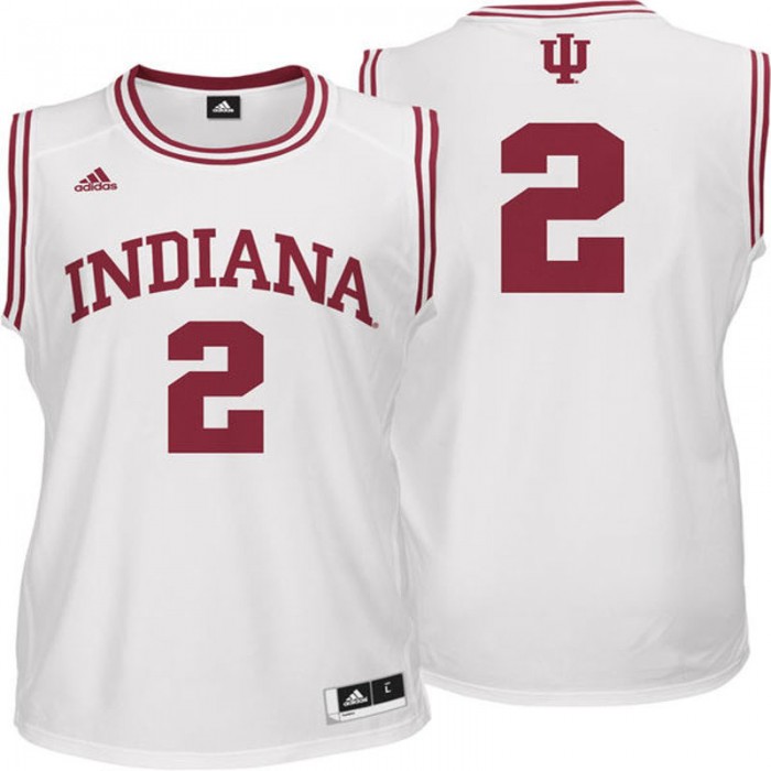 Indiana Hoosiers #2 White Basketball For Men Jersey