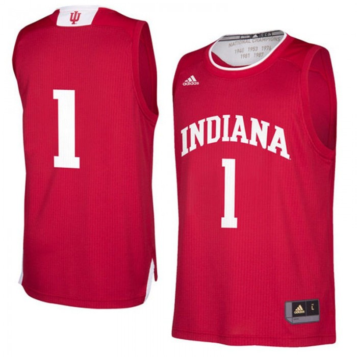 Male Indiana Hoosiers Crimson Basketball Performance Jersey