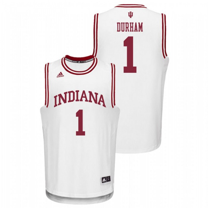 Indiana Hoosiers College Basketball White Aljami Durham Replica Jersey For Men