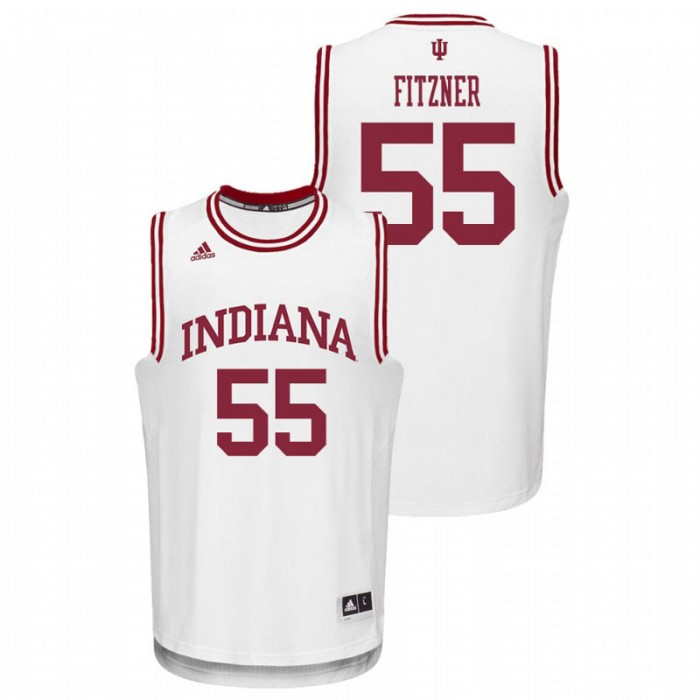 Indiana Hoosiers College Basketball White Evan Fitzner Replica Jersey For Men