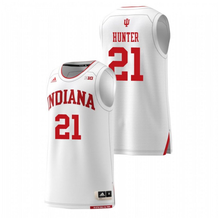 Indiana Hoosiers College Basketball White Jerome Hunter Replica Jersey For Men