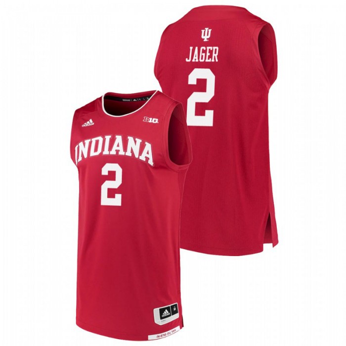 Indiana Hoosiers College Basketball Crimson Johnny Jager Replica Jersey For Men