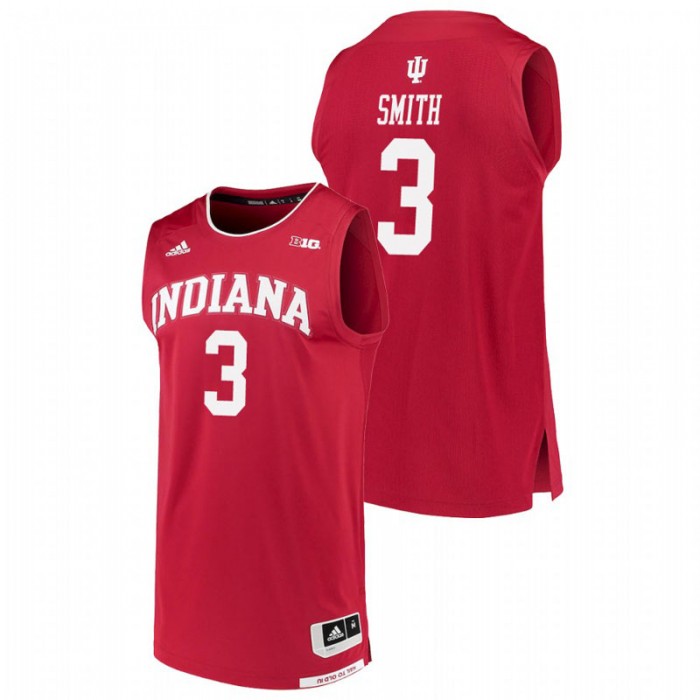 Indiana Hoosiers College Basketball Crimson Justin Smith Replica Jersey For Men