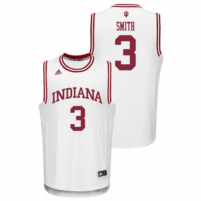 Indiana Hoosiers College Basketball White Justin Smith Replica Jersey For Men