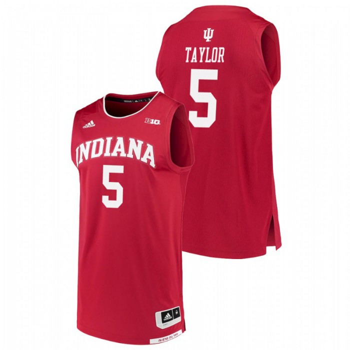 Indiana Hoosiers College Basketball Crimson Quentin Taylor Replica Jersey For Men