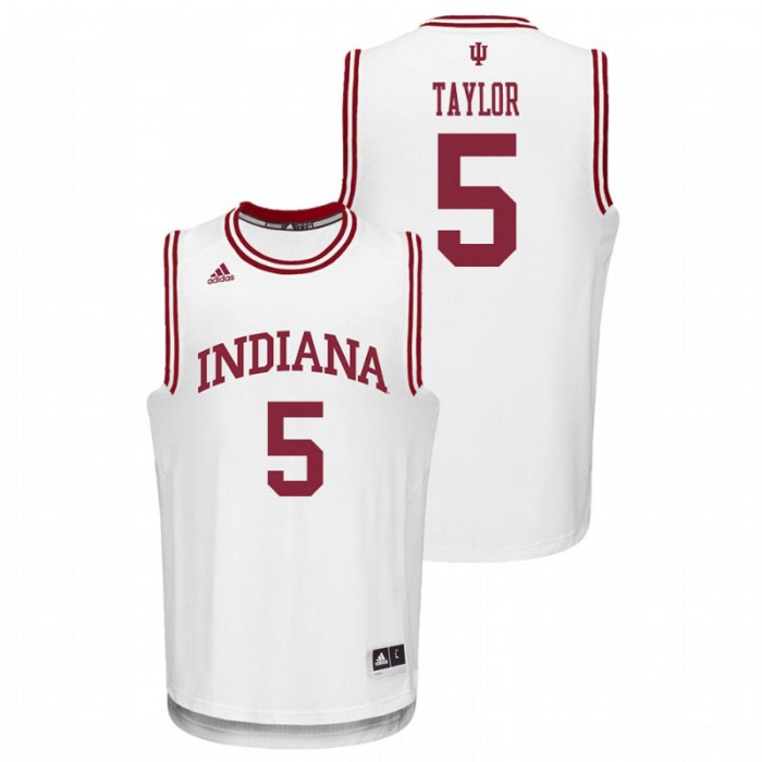 Indiana Hoosiers College Basketball White Quentin Taylor Replica Jersey For Men